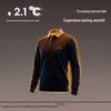 Navigare Men's Wool-Blend Long-Sleeve Polo Shirt