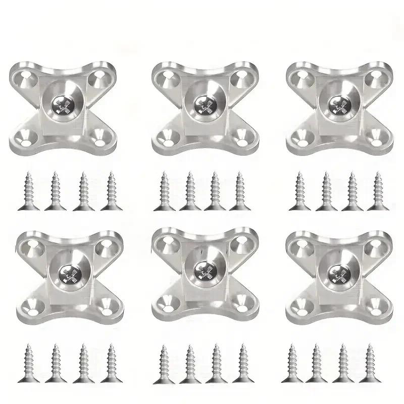 10/20/30/50 Pcs Zinc Alloy Butterfly Corner Bracket, Plank Corner Connector, Removable Corner Bracket, with Screws