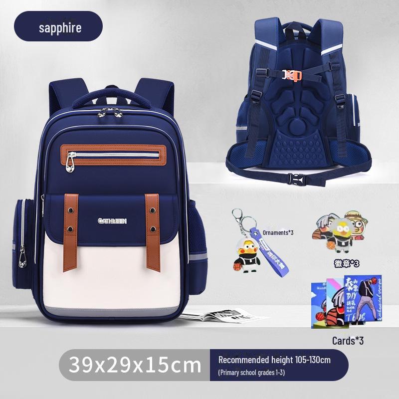 Cloud Schoolbag: Large Capacity, Lightweight Backpack for Grade 1-6 Boys & Girls