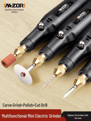 Compact Electric Grinder for Polishing, Jade, Wood Carving, Cutting, Engraving, and Drilling