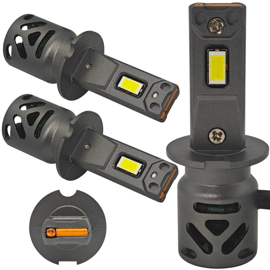 2 Pcs H3 LED Bulbs 9V-30V Canbus CSP 8000lm Strong White Off-Road