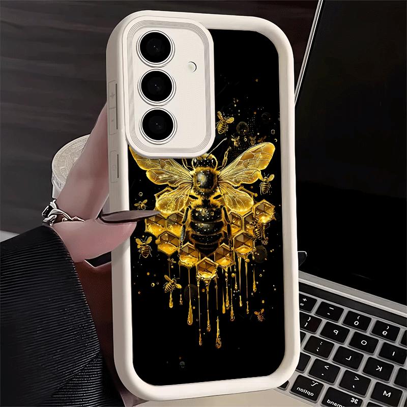 

Phone Case for Samsung Galaxy S26 S25 Ultra S24 FE Bee Keeping Honey Cute Shell S23 Plus S22 + S21 S20 5G Soft Silicone Funda Samsung S23 Plus