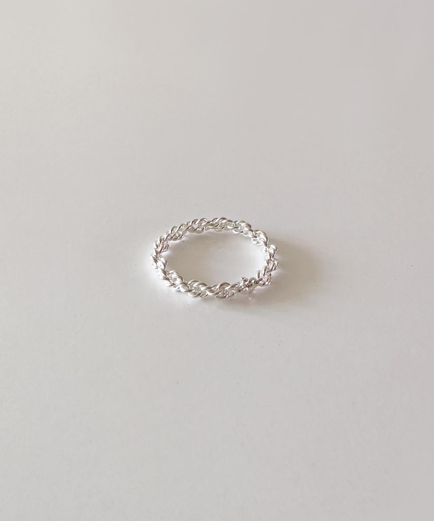 Code.H (Silver 925) Weaving Silver Ring