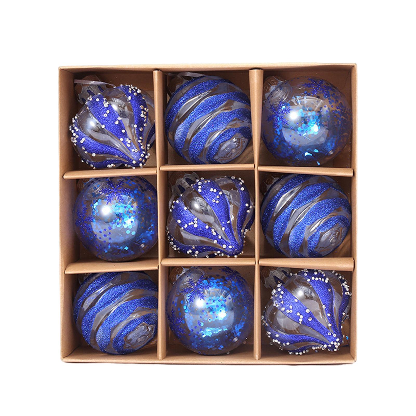 

Набор из 9 элегантных рождественских безделушек для праздничного домашнего декора, украшения на рождественскую елку