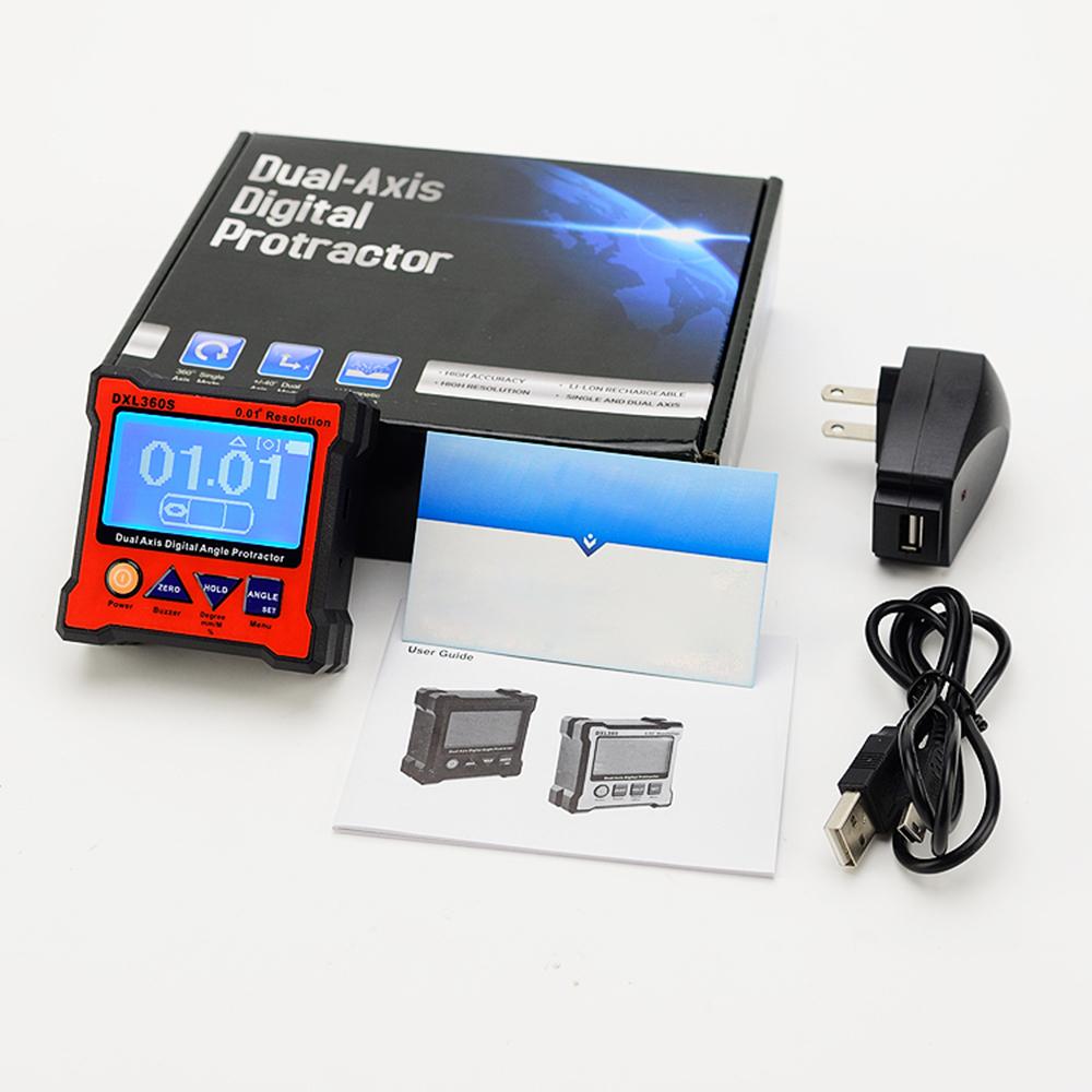 Digital Electronic Level & Angle Gauge Angle Finder Magnetic Base Measuring Tool for Carpentry Building Masonry