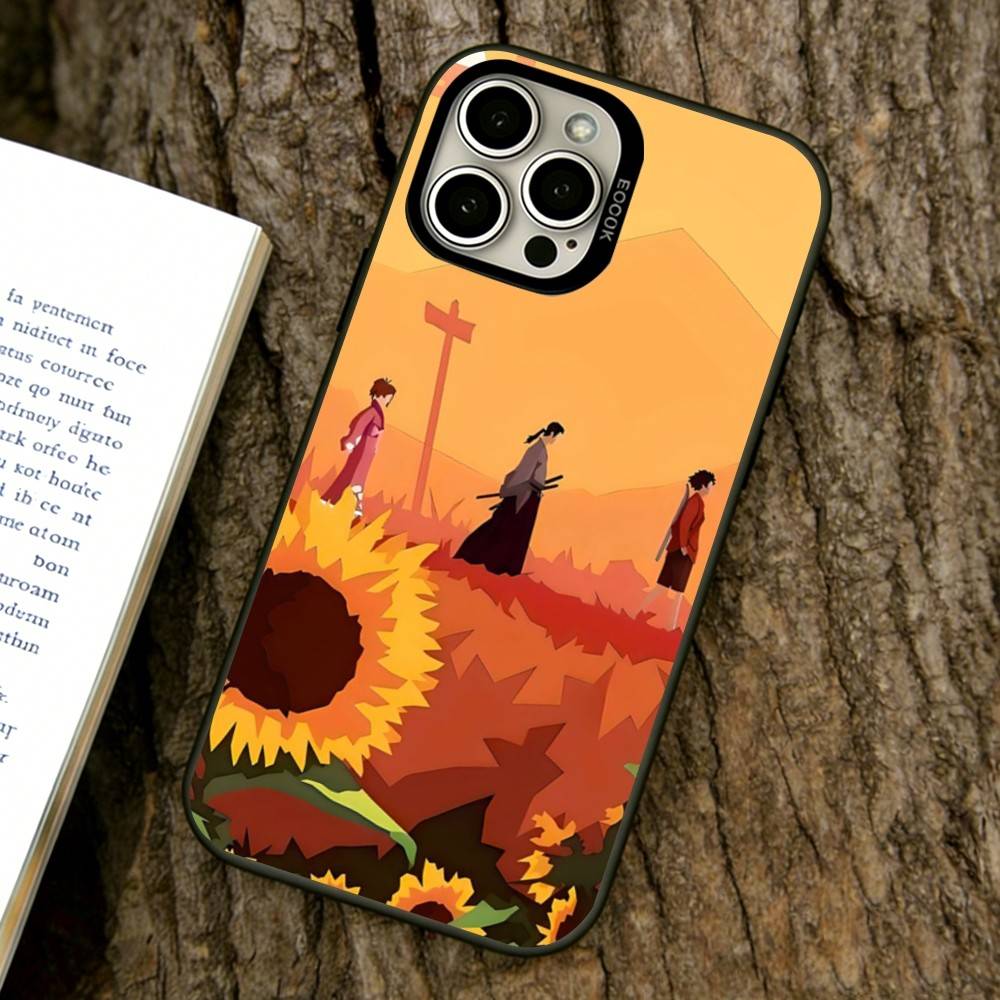 Samurai Champloo Phone Case For iPhone 17,16,15,14,13,12,11 Plus,Pro Max,XS,Colorful Silver Black Cover