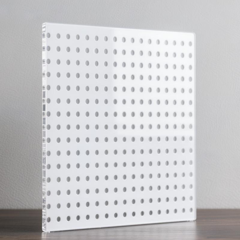 Key Storage White Acrylic Perforated Board Hanging Board Behind The Entrance Door Wall Decoration Storage Board Jewelry and Watch Display Stand
