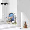 Versatile Wall Surface Stickers 3D Mouse Sticker, Realistic Easy Peel And Stick Decal, Waterproof Decorative Cabinet Door PVC Art for
