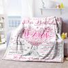 Happy 30th Birthday Customize Text Blanket Throw Personalized Blanket Ultra-Soft Throw For Couch Bed Office Chair Bedding Four Seasons Universal