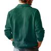 Men's Short Zip Pullover Turtleneck Long Sleeve Top
