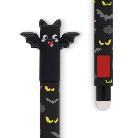 Halloween Smazatelné gelové pera 0,7 mm Pera s motivem čarodějnice a netopýra s vestavěnými gumami Školní a kancelářské potřeby pro studenty
