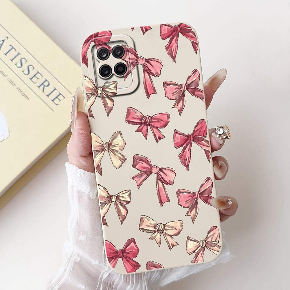 Funda For Samsung A12 Case A125F Silicone Cute Kawaii Luxury Fashion Flowers Cover For Samsung Galaxy A12 Phone Case Shockproof