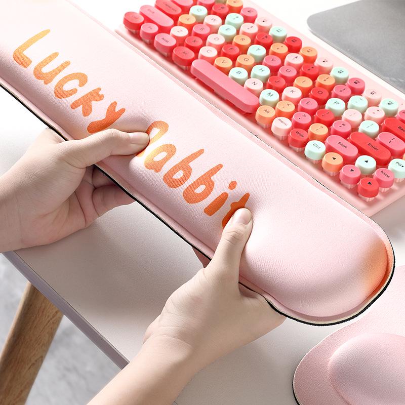 Cute Happy Fishing Wrist Support Mouse & Keyboard Pad for Office
