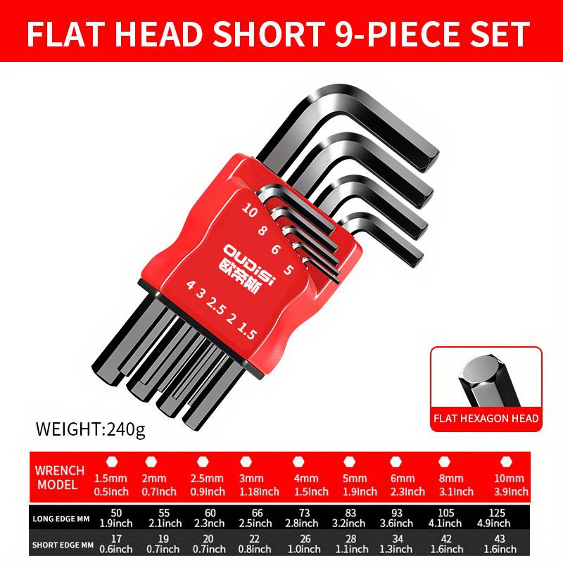 

Hexagonal wrench screwdriver set, universal with socket. Suitable for motorcycle and bicycle hexagonal key set Short flat head
