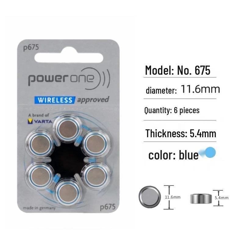 Hearing Aid Zinc-Air Battery P10/P312/P13/P675 1.45V Button Cell
