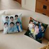 Simple Casual Kpop Idol Fans Gift of TTWS Cushion Cover Daily Washable Linen Pillowcase Soft  for Sofa Bed Home Room Decor