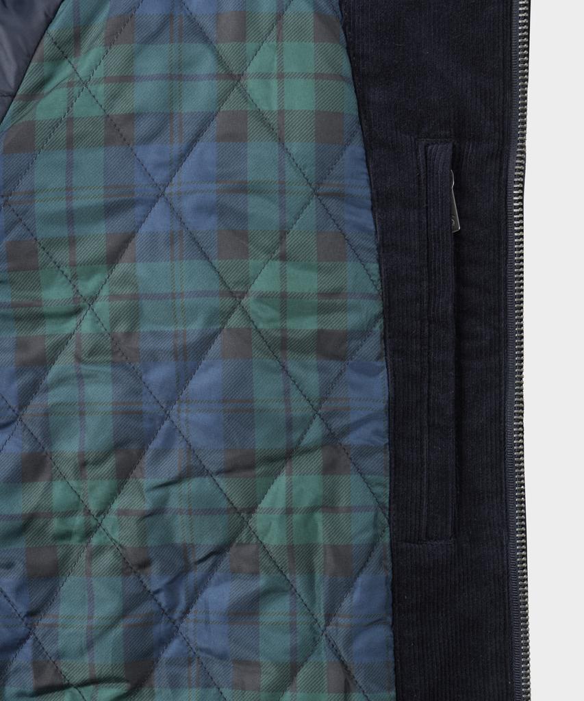 BROOKS BROTHERS Corduroy Harrington Jumper (Navy) (Bbopmbg302)