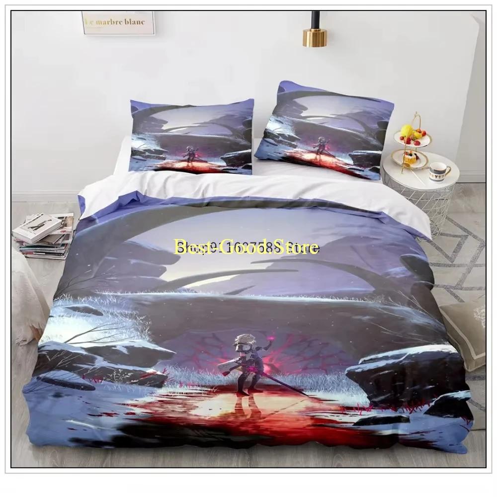 Game Genshin Impact Klee Cosplay Duvet Cover Anime Cartoon Bedding Set Diona Coplay Bed Set Quilt Comforter Covers Home Textiles