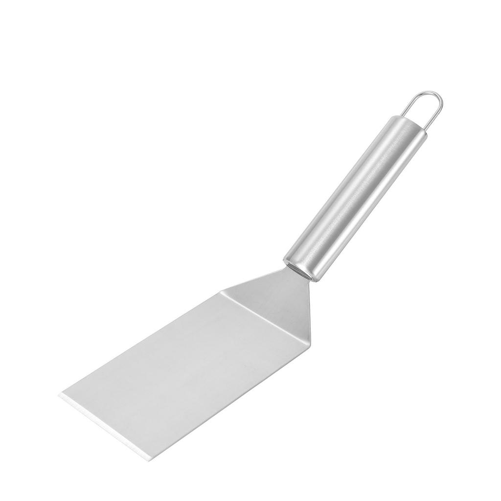 Stainless Steel Teppanyaki Spatula for Cooking, Hand-Grabbed Pancake and Steak Griddle Tool