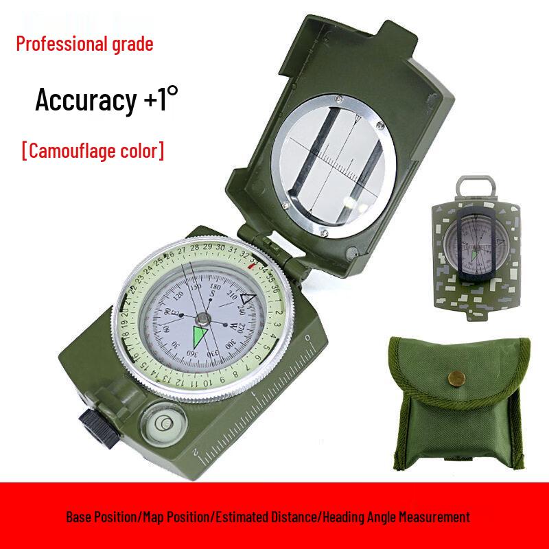 Professional Luminous Multi-functional Tactical & Geological Compass