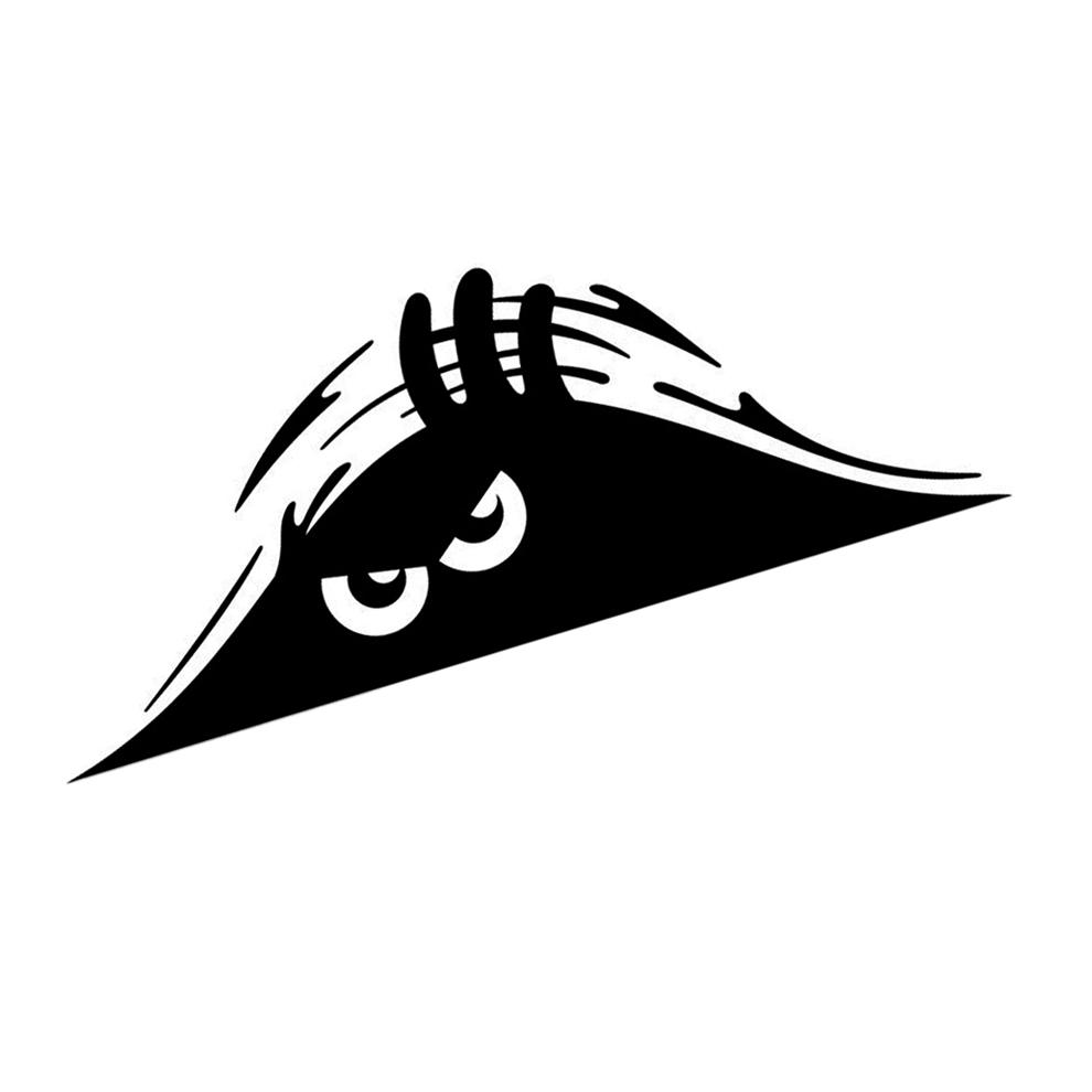 Vtipná roztomilá nálepka vykukující příšera Vinylová vodotěsná nálepka na auto Nálepka do kufru auta Univerzální nálepka na exteriér auta