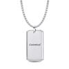 1Pc Customized Huge Military Tag Necklace Heavy Stainless Steel Rectangle Pendant Necklace For Men Boy Jewelry Gift