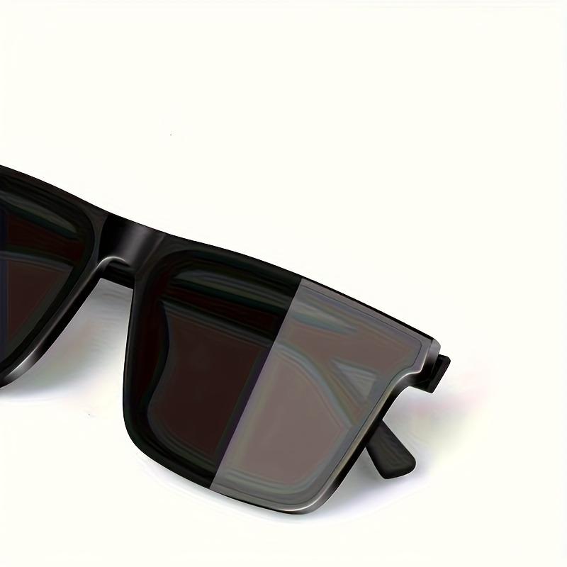 1pc Men'S Simple Black Square Fashion Glassesfor Men Women Outdoor Travel Driving Pography Prop