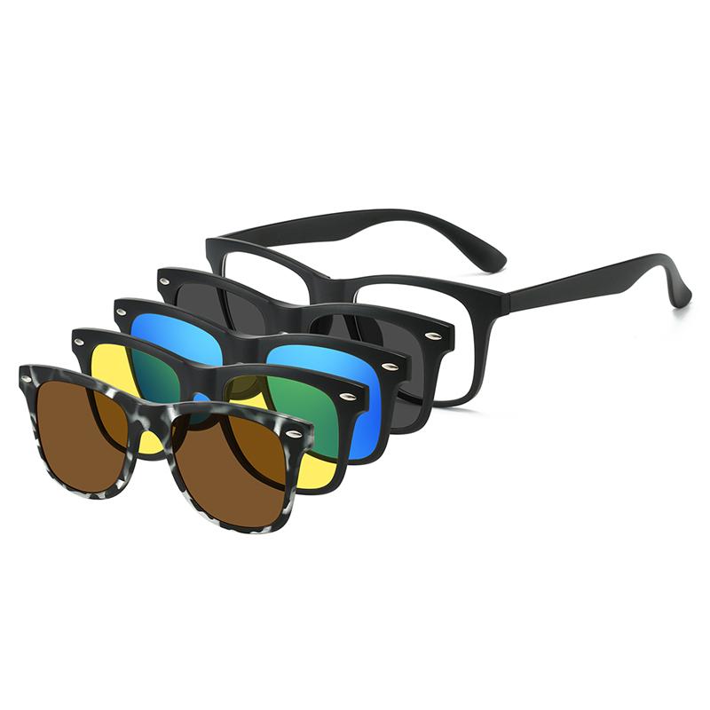Nowy Design 4 w 1 Klips magnetyczny do okularów przeciwsłonecznych Anti UV Anti Glare Okulary dla Mężczyzn Kobiet Wysoka Jakość Gafas De Sol