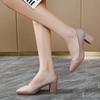 2024 Comfortable Ladies Shiny High Heels Pointed Toe Soft Spring Wide Version Comfortable Gold and Silver Shoes Large Size 33-41