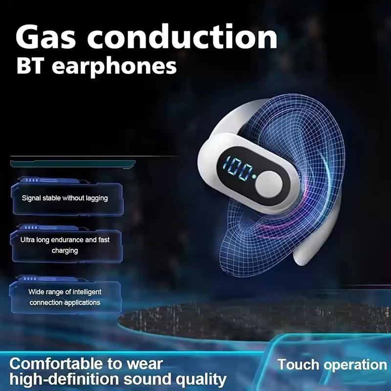 Wireless Bluetooth 5.4 Headphone Type-C Flash Charging Port Ear Hook Earphone Hifi Stereo Noise Reduction Headset Earbud