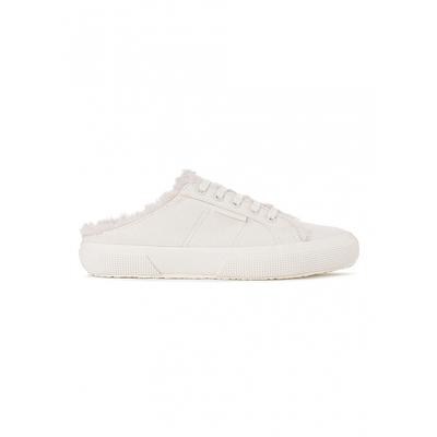 Superga S00gzm0a4p Superga 2402 Kürk Mule Toplam Fildişi
