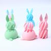 3D Printed Rabbit Spiral Tower Rotating Toy Decompression Gourd Spiral Cone Children'S Gift Home Decor
