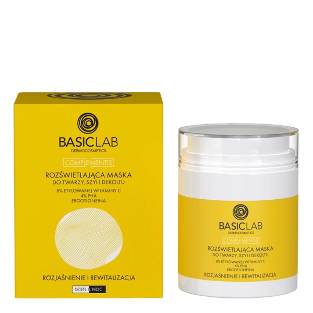 

BASICLAB - Rozświetlająca maska do twarzy, szyi i dekoltu, 50 ml