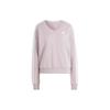 Essentials Women's 3-Stripes V-Neck Sweatshirt Purple IR5302