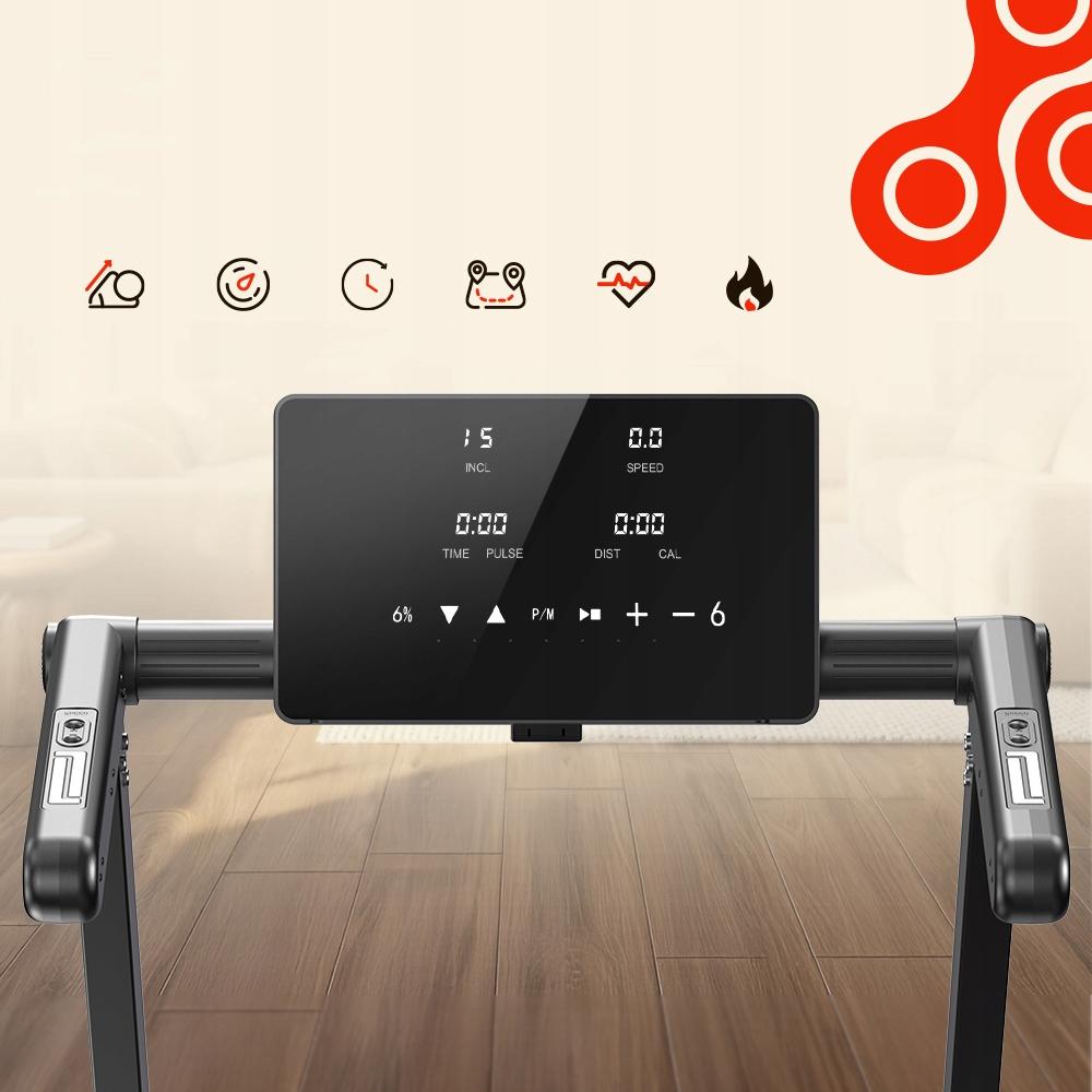 Bieżnia Elektryczna Składana Domowa Z LED App Dla 150kg 1-16 Km/h Do 1-18%