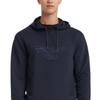 Emporio Armani Ss24 Logo Pattern Embroidered Hooded Long Sleeve Sweatshirt Men Sweatshirt Navy 3D1MDW-1JWPZ-0950