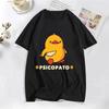 Top Damen Sommer Oberteil Mädchen Kleidung Ente mit Messer Lustige Kleidung Ästhetische Oberteile T-Shirts Mode T-Shirts Grafik T-Shirts