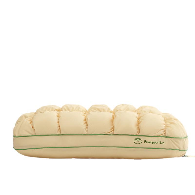 Pineapple Bread Pillow: Supportive Cervical Neck Pillow for Dormitory or Home Use