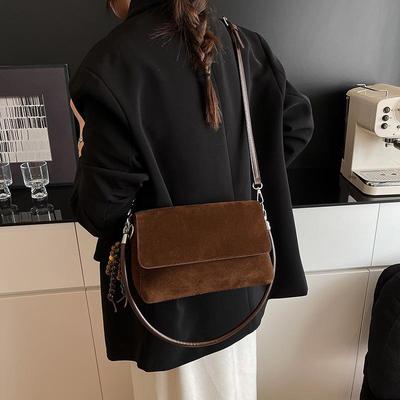 Borsa alla Moda Retrò, Borsa a Tracolla, Borsa a Spalla Versatile, Piccola Borsa Quadrata da Sottobraccio per il Pendolarismo