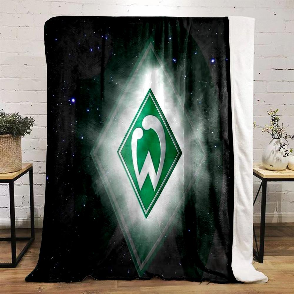 Green Diamond Logo Designed Flannel Blanket for Bedroom, Living Room, Sofa, and Nap