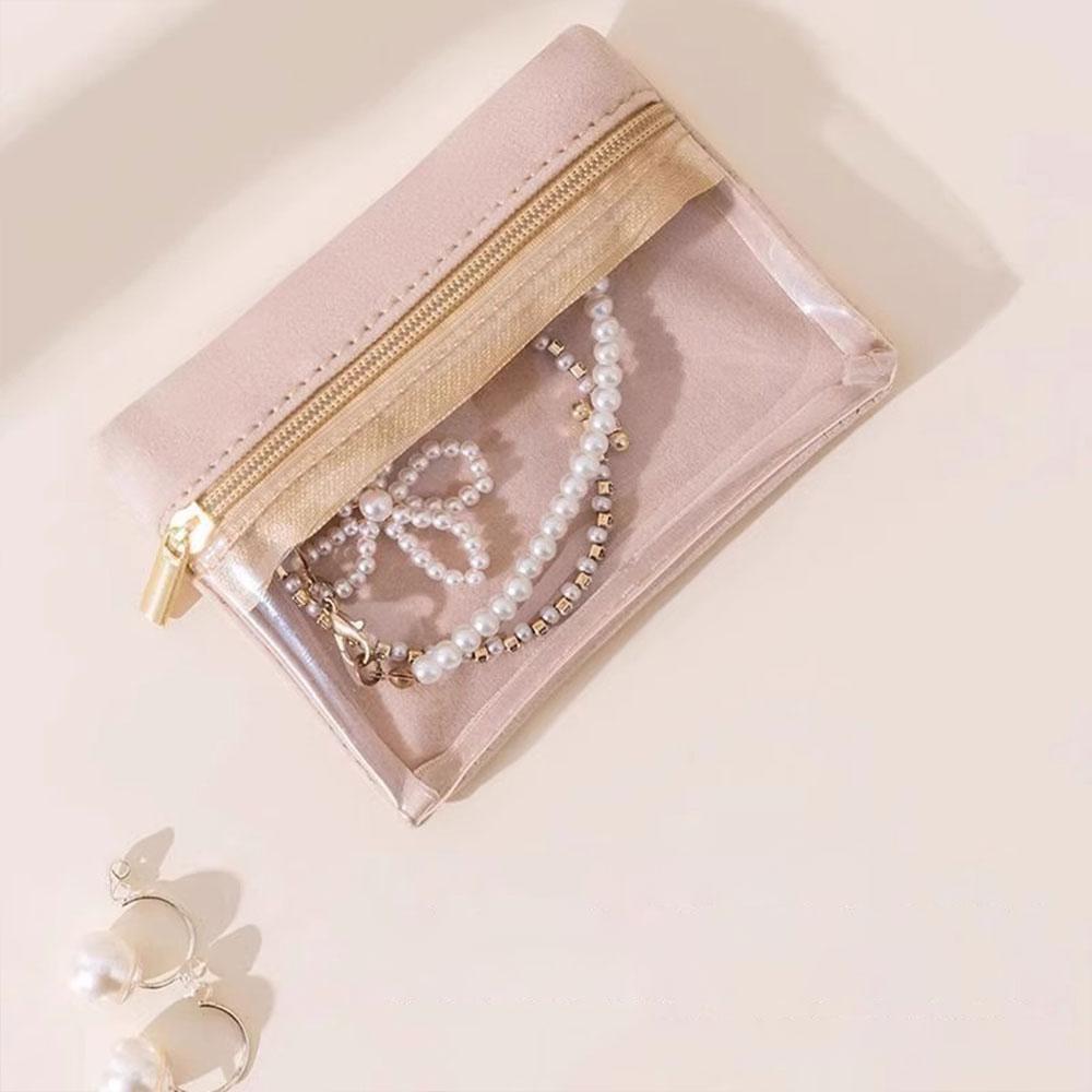 Podróżna saszetka do przechowywania na suwak Torba do przechowywania kolczyków, bransoletek, naszyjników Organizer na biżuterię