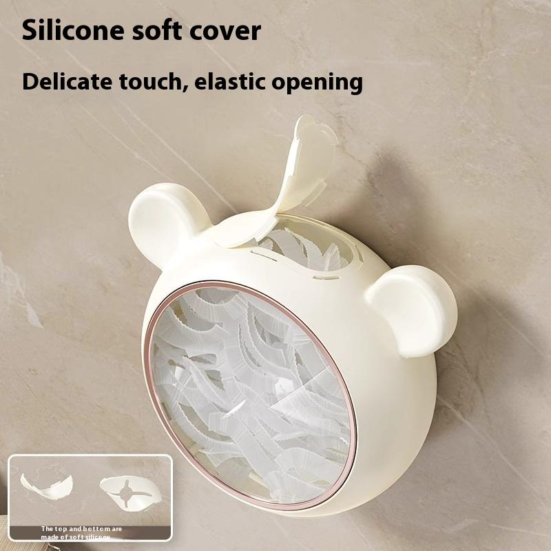 Пластиковый контейнер для хранения пищевой пленки, органайзер для пленки, настенный пылезащитный контейнер, подставка для оберточной бумаги для пищевых продуктов, контейнер для хранения на кухне дома, крышка 1PCS