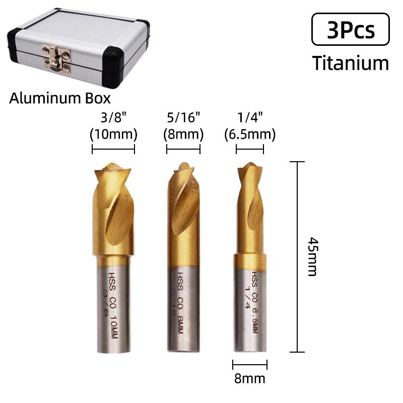 HSS Double Sided Rotary Spot Welding Broca Metal 8 Sided Cutter 9.5mm Bitum Remover Drill Bit Hole Opener Cutter Spot Weld Tools
