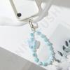 New candy color mobile phone chain DIY acrylic butterfly beaded mobile phone case pendant chain