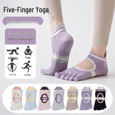 Women's Split-Toe Non-Slip Yoga & Pilates Socks for Indoor Fitness