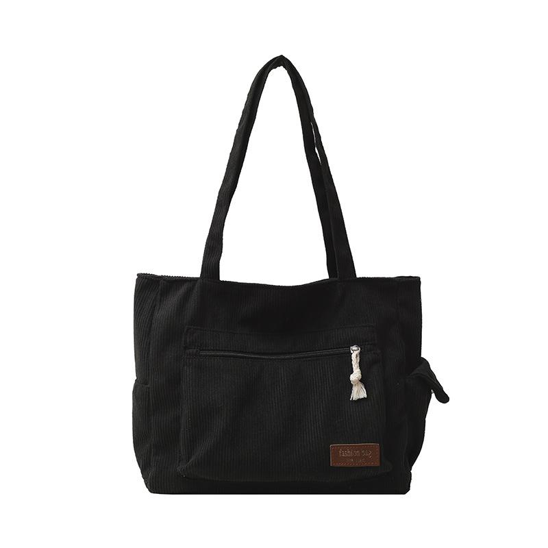 Winter New College Students Commute To Class Large-capacity Tote Bag Large Bag Women's Leisure Simple Shoulder Tote Bag