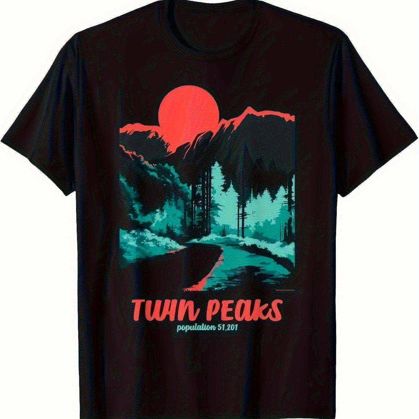 Twin Peaks Classic Poster Summer New Style Unisex Casual and Fashionable Tshirt S