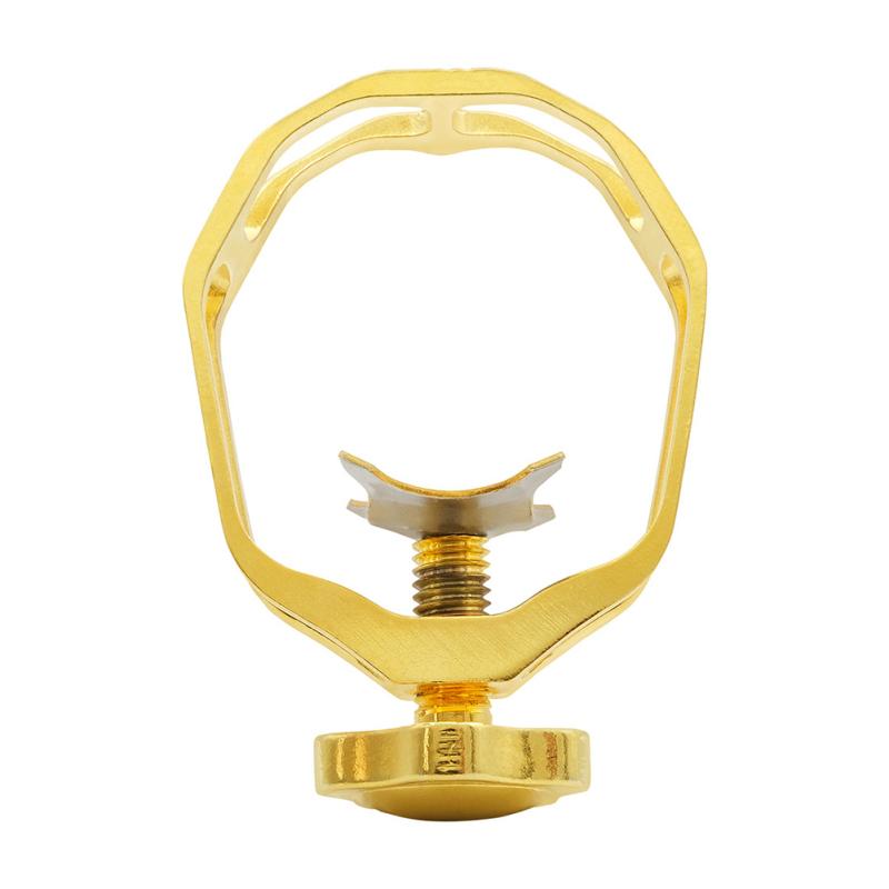 Alto Saxophone Mouthpiece Clamp Kit Metal Mouthpiece Bare Copper Hollow Clip Protective Cap Musical