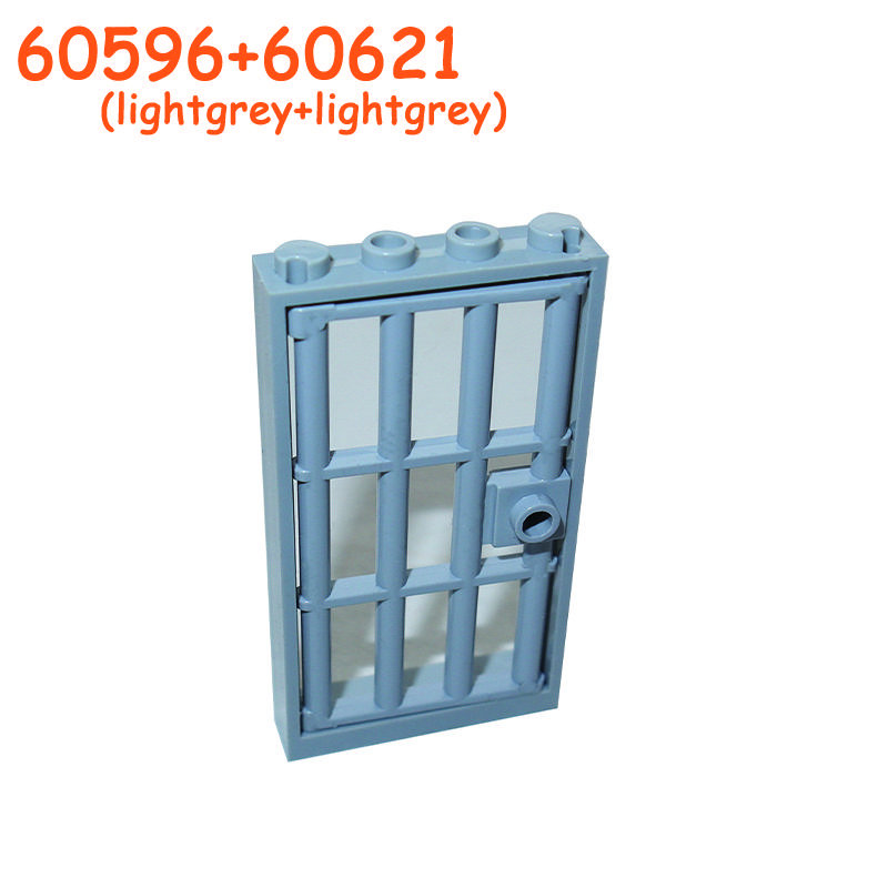 Non-Toxic Railing Stair Barrier Ladder Guard Bar Castle Garden Farm Military Building Block Moc Part Fence City Accessories Assemble Brick