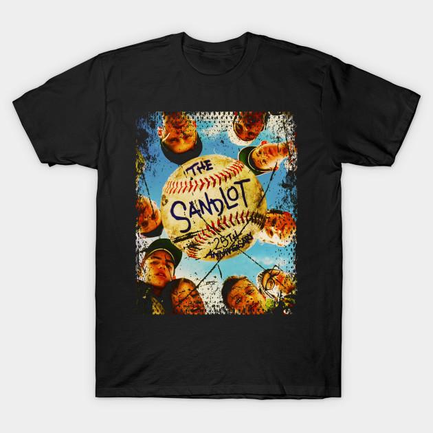 

Men Black Print T-shirt Heroes Of The Diamond The Sandlot Baseball Team Shirt No-Cut Transfer Paper Print Cotton Tshirt XL чёрный